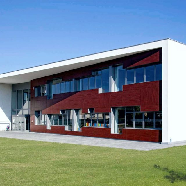 Rivestimento, facciata ventilata, HPL, trespa, composito, Schuco AWS