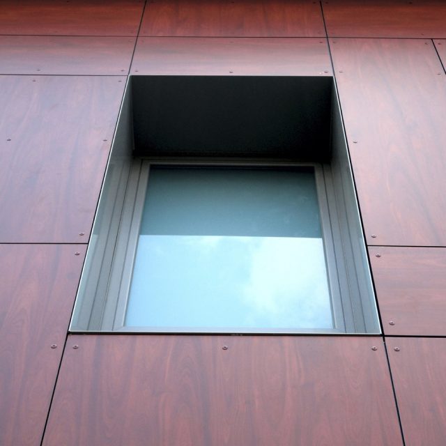 Schuco AWS, rivestimento, HPL, composito