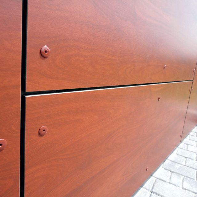 Rivestimento, facciata ventilata, HPL, trespa, composito,