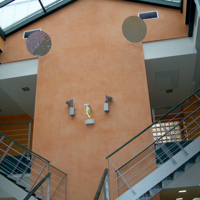 falde, acciaio zincato, specchiature, copertura, schuco