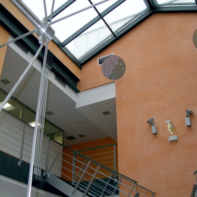 falde, acciaio zincato, specchiature, copertura, schuco