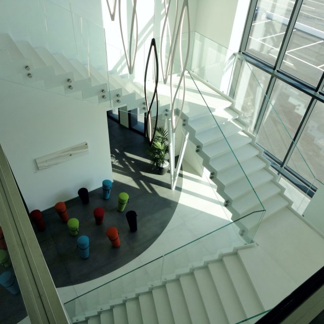 Three-flight staircase