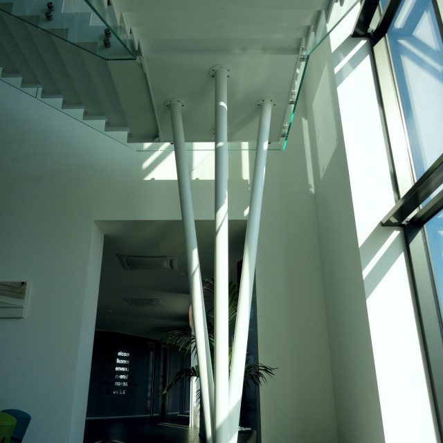 Three-flight staircase