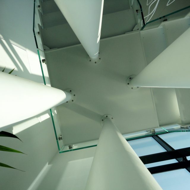 Three-flight staircase
