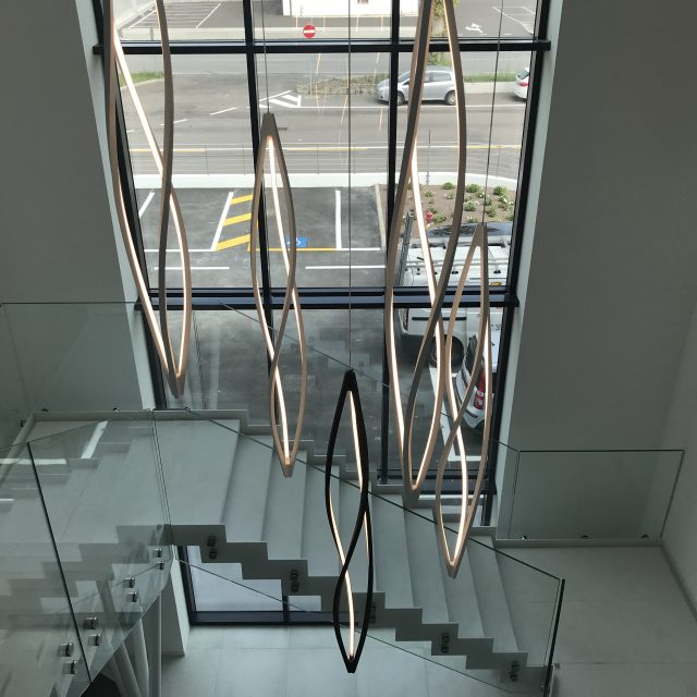 Three-flight staircase