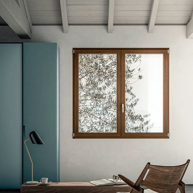 Wood-aluminium windows system