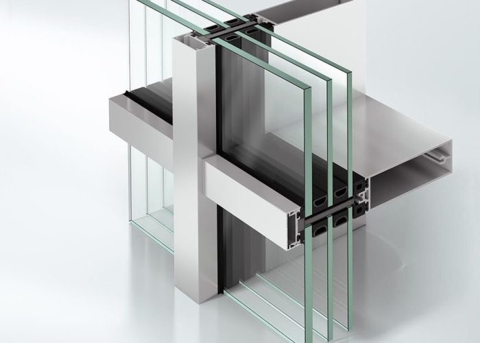 panoramic facades, design, frames, aluminium